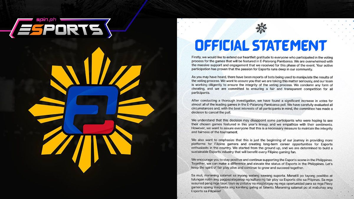 Official statement graphic with bright yellow crest